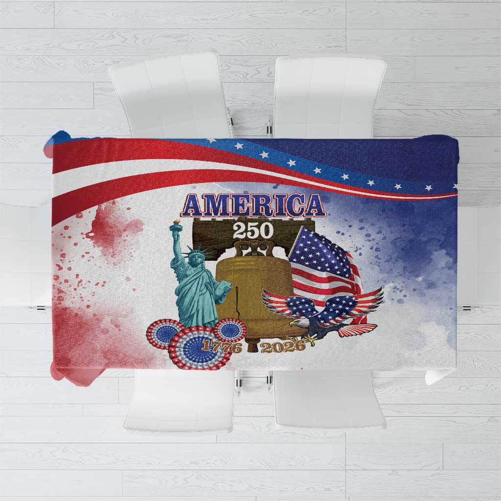 United States 4th Of July Tablecloth 250th Anniversary Liberty Bell - Wonder Print Shop