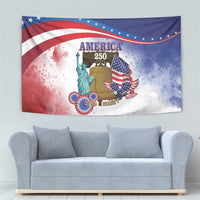 United States 4th Of July Tapestry 250th Anniversary Liberty Bell - Wonder Print Shop