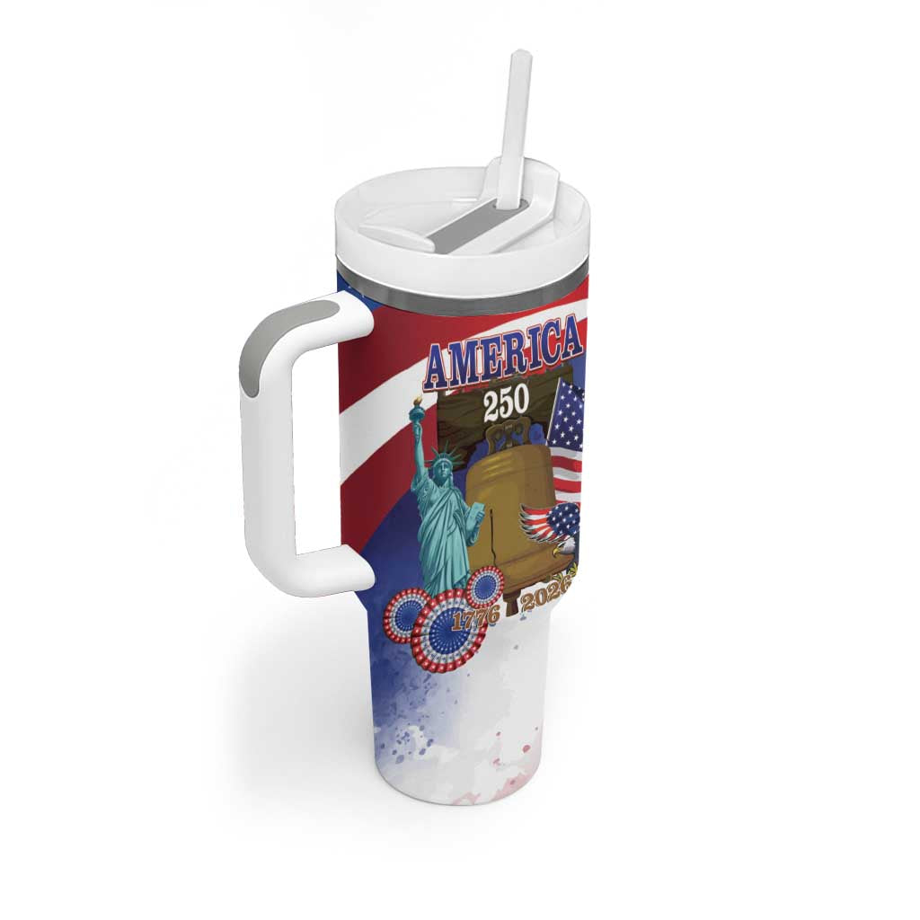 United States 4th Of July Tumbler With Handle 250th Anniversary Liberty Bell - Wonder Print Shop