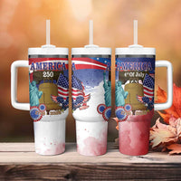 United States 4th Of July Tumbler With Handle 250th Anniversary Liberty Bell - Wonder Print Shop
