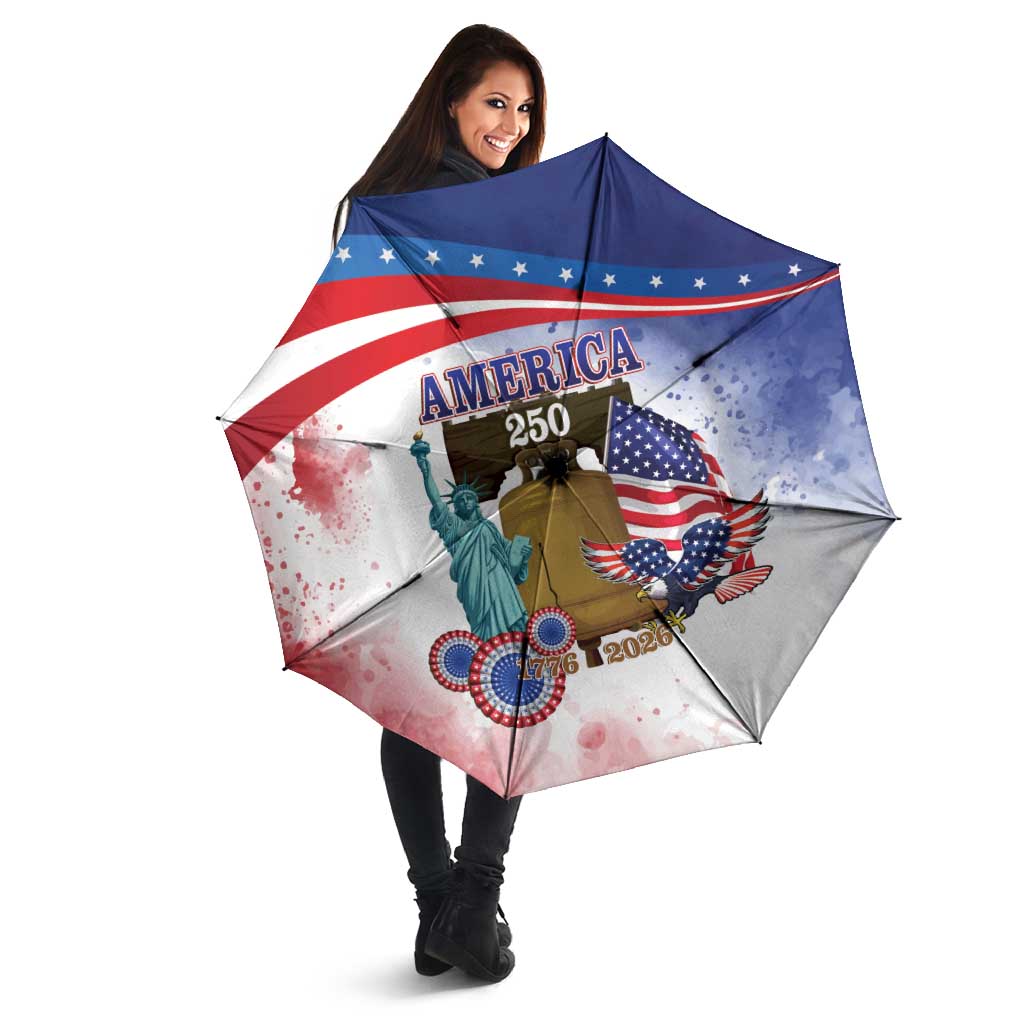 United States 4th Of July Umbrella 250th Anniversary Liberty Bell - Wonder Print Shop