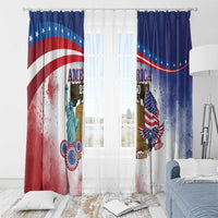 United States 4th Of July Window Curtain 250th Anniversary Liberty Bell - Wonder Print Shop