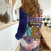 United States 4th Of July Women Casual Shirt 250th Anniversary Liberty Bell - Wonder Print Shop