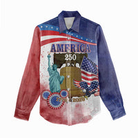 United States 4th Of July Women Casual Shirt 250th Anniversary Liberty Bell - Wonder Print Shop