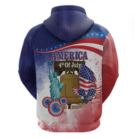 United States 4th Of July Zip Hoodie 250th Anniversary Liberty Bell - Wonder Print Shop