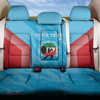 Custom Kuwait Cricket Back Car Seat Cover Go Champions Grunge Style - Wonder Print Shop