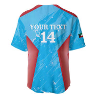 Custom Kuwait Cricket Baseball Jersey Go Champions Grunge Style - Wonder Print Shop