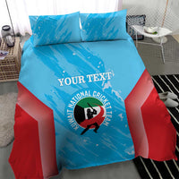 Custom Kuwait Cricket Bedding Set Go Champions Grunge Style - Wonder Print Shop