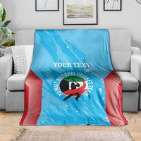 Custom Kuwait Cricket Blanket Go Champions Grunge Style