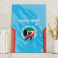 Custom Kuwait Cricket Canvas Wall Art Go Champions Grunge Style - Wonder Print Shop