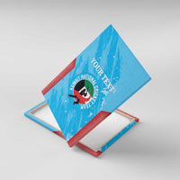 Custom Kuwait Cricket Canvas Wall Art Go Champions Grunge Style - Wonder Print Shop