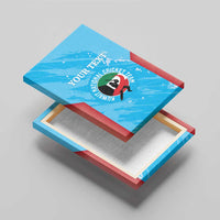 Custom Kuwait Cricket Canvas Wall Art Go Champions Grunge Style - Wonder Print Shop