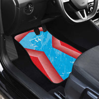 Custom Kuwait Cricket Car Mats Go Champions Grunge Style - Wonder Print Shop
