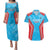 Custom Kuwait Cricket Couples Matching Puletasi and Hawaiian Shirt Go Champions Grunge Style - Wonder Print Shop