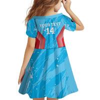 Custom Kuwait Cricket Family Matching Mermaid Dress and Hawaiian Shirt Go Champions Grunge Style - Wonder Print Shop