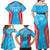 Custom Kuwait Cricket Family Matching Off Shoulder Maxi Dress and Hawaiian Shirt Go Champions Grunge Style - Wonder Print Shop