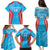 Custom Kuwait Cricket Family Matching Puletasi and Hawaiian Shirt Go Champions Grunge Style - Wonder Print Shop
