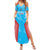 Custom Kuwait Cricket Family Matching Summer Maxi Dress and Hawaiian Shirt Go Champions Grunge Style - Wonder Print Shop