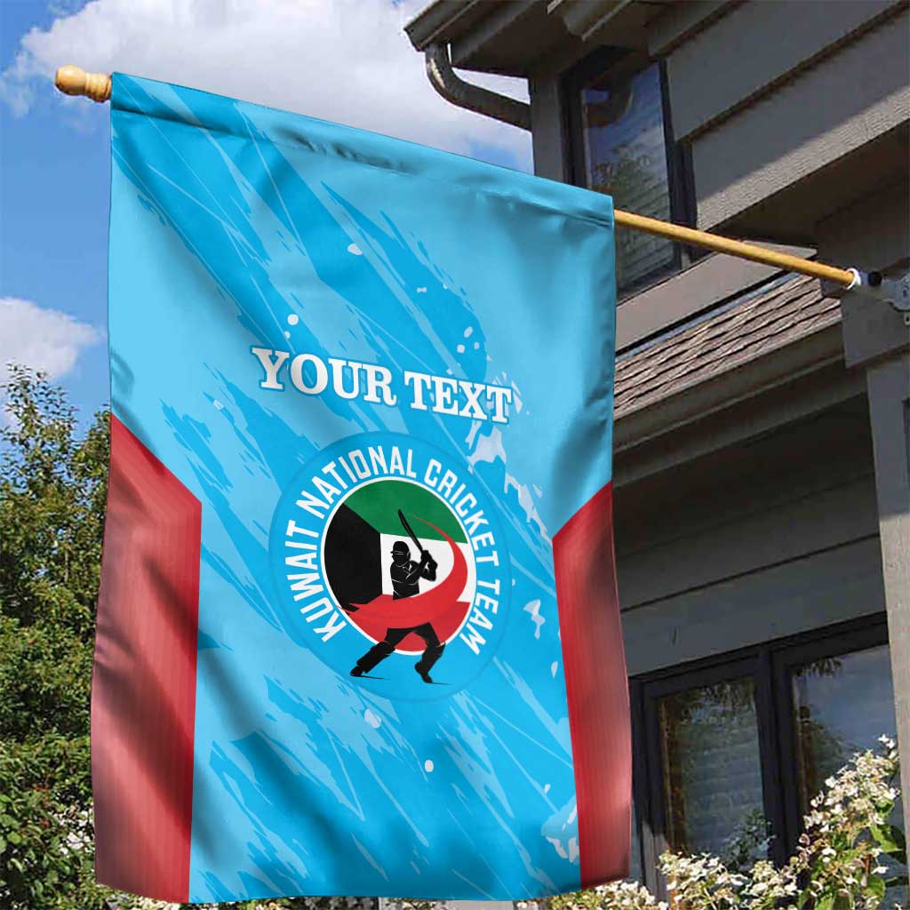 Custom Kuwait Cricket Garden Flag Go Champions Grunge Style - Wonder Print Shop