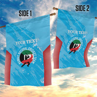 Custom Kuwait Cricket Garden Flag Go Champions Grunge Style - Wonder Print Shop