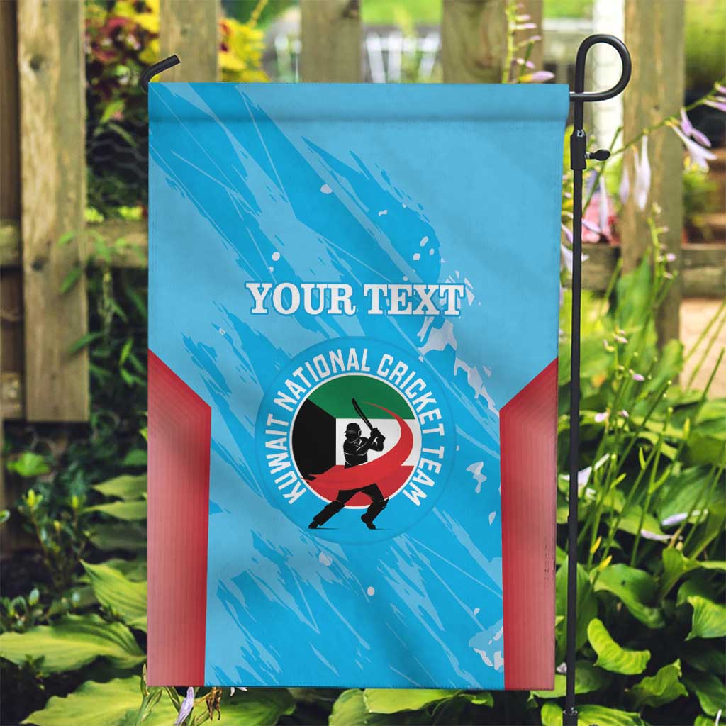 Custom Kuwait Cricket Garden Flag Go Champions Grunge Style - Wonder Print Shop
