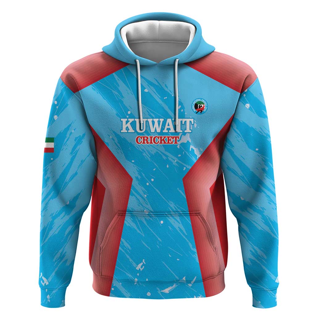 Custom Kuwait Cricket Hoodie Go Champions Grunge Style - Wonder Print Shop