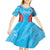 Custom Kuwait Cricket Kid Short Sleeve Dress Go Champions Grunge Style - Wonder Print Shop