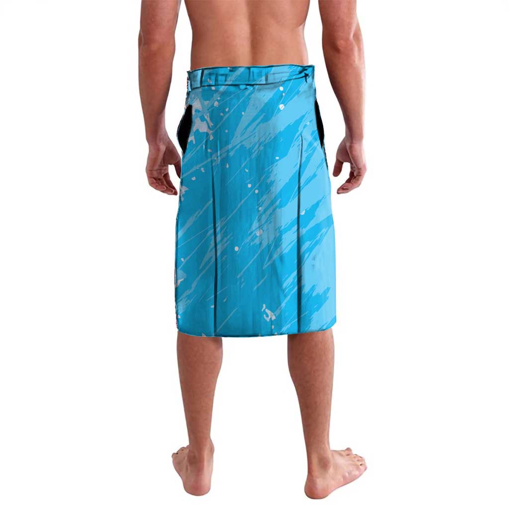 Custom Kuwait Cricket Lavalava Go Champions Grunge Style - Wonder Print Shop