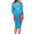 Custom Kuwait Cricket Long Sleeve Bodycon Dress Go Champions Grunge Style - Wonder Print Shop