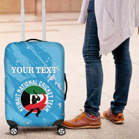 Custom Kuwait Cricket Luggage Cover Go Champions Grunge Style - Wonder Print Shop