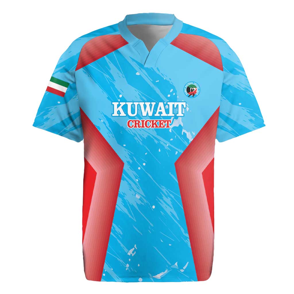 Custom Kuwait Cricket Rugby Jersey Go Champions Grunge Style - Wonder Print Shop