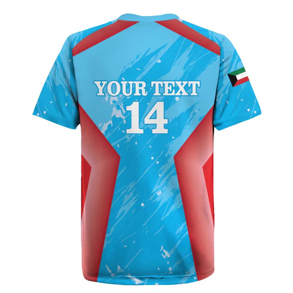 Custom Kuwait Cricket Rugby Jersey Go Champions Grunge Style - Wonder Print Shop