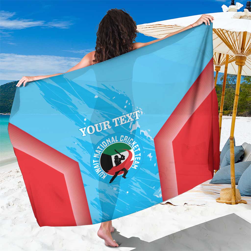 Custom Kuwait Cricket Sarong Go Champions Grunge Style - Wonder Print Shop