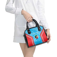Custom Kuwait Cricket Shoulder Handbag Go Champions Grunge Style