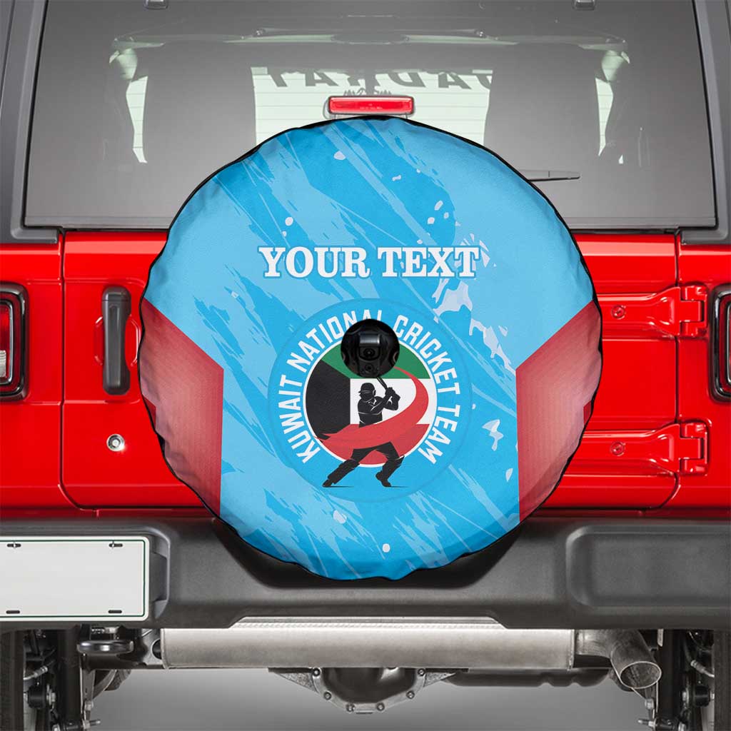 Custom Kuwait Cricket Spare Tire Cover Go Champions Grunge Style - Wonder Print Shop