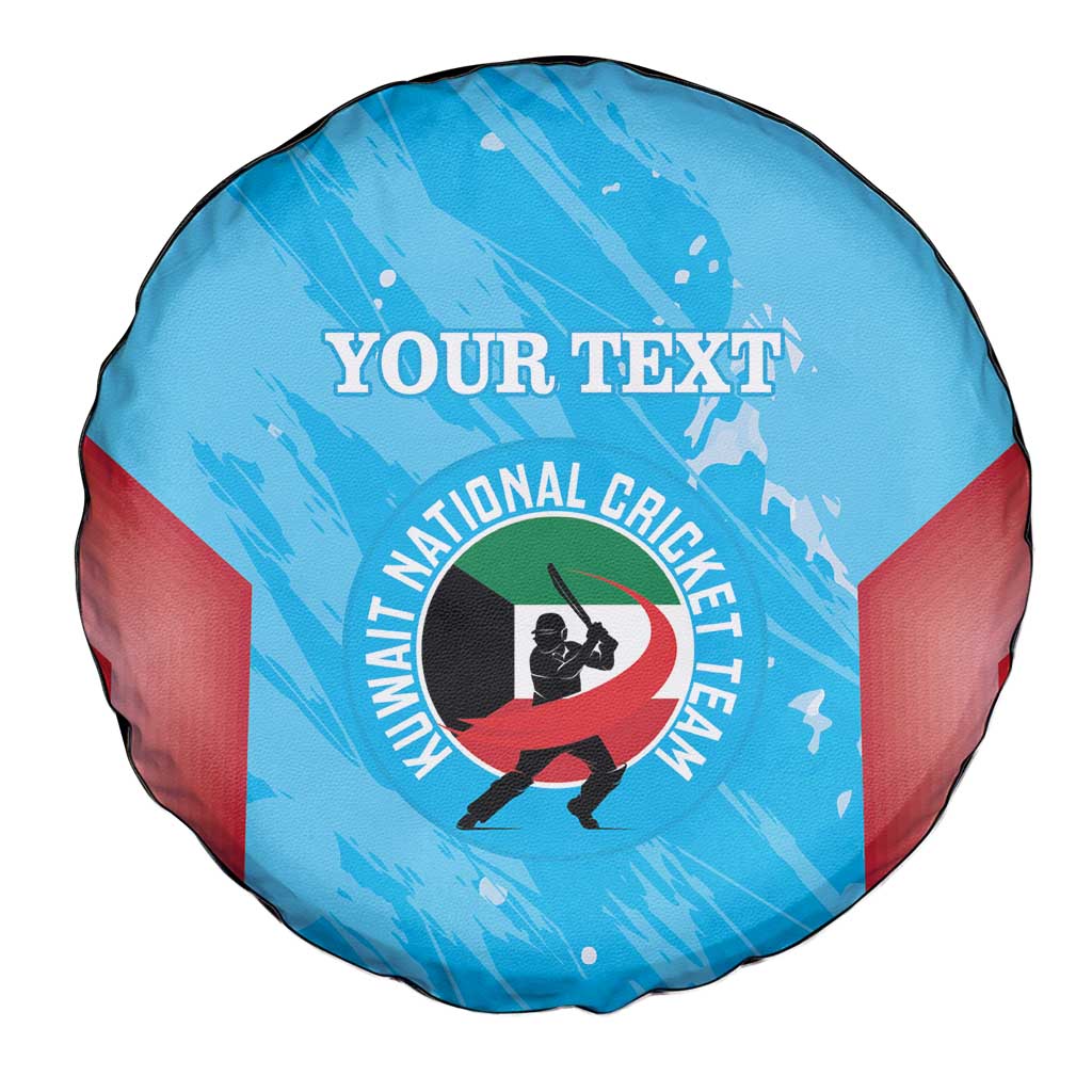 Custom Kuwait Cricket Spare Tire Cover Go Champions Grunge Style - Wonder Print Shop