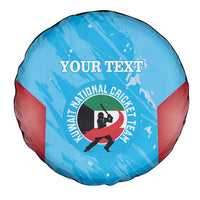 Custom Kuwait Cricket Spare Tire Cover Go Champions Grunge Style - Wonder Print Shop