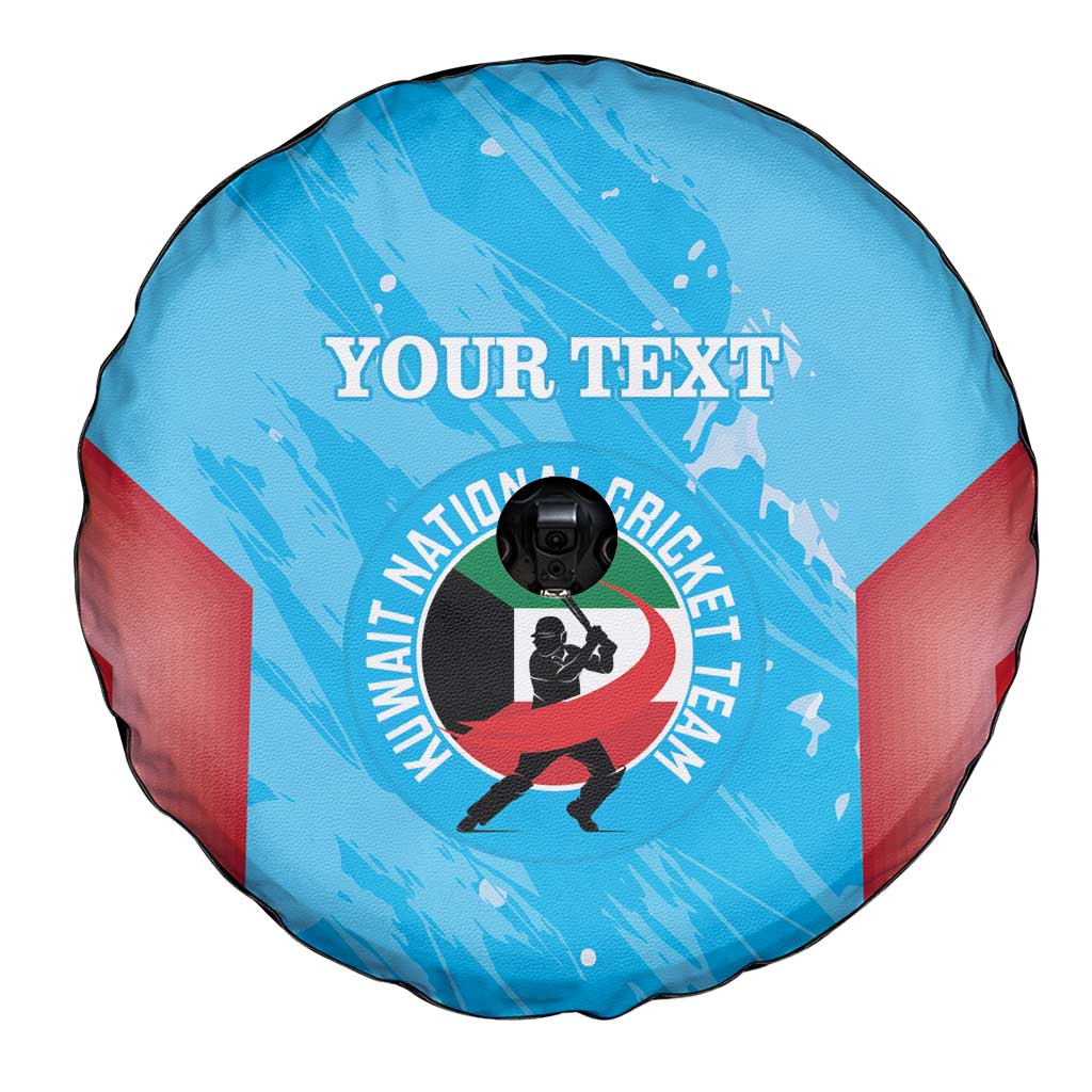 Custom Kuwait Cricket Spare Tire Cover Go Champions Grunge Style - Wonder Print Shop
