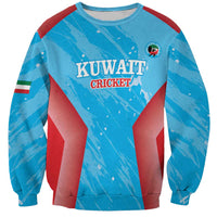 Custom Kuwait Cricket Sweatshirt Go Champions Grunge Style - Wonder Print Shop