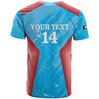 Custom Kuwait Cricket T Shirt Go Champions Grunge Style - Wonder Print Shop