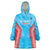 Custom Kuwait Cricket Wearable Blanket Hoodie Go Champions Grunge Style - Wonder Print Shop