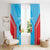 Custom Kuwait Cricket Window Curtain Go Champions Grunge Style - Wonder Print Shop