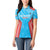 Custom Kuwait Cricket Women Polo Shirt Go Champions Grunge Style - Wonder Print Shop