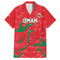 Custom Oman Cricket Family Matching Short Sleeve Bodycon Dress and Hawaiian Shirt Go Champions Strong Flame Style - Wonder Print Shop