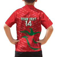 Custom Oman Cricket Family Matching Summer Maxi Dress and Hawaiian Shirt Go Champions Strong Flame Style - Wonder Print Shop