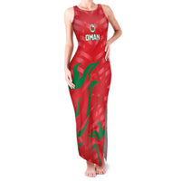 Custom Oman Cricket Family Matching Tank Maxi Dress and Hawaiian Shirt Go Champions Strong Flame Style - Wonder Print Shop