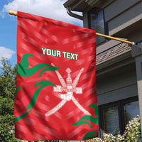 Custom Oman Cricket Garden Flag Go Champions Strong Flame Style - Wonder Print Shop