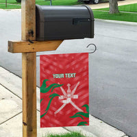 Custom Oman Cricket Garden Flag Go Champions Strong Flame Style - Wonder Print Shop