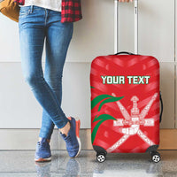 Custom Oman Cricket Luggage Cover Go Champions Strong Flame Style - Wonder Print Shop