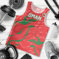 Custom Oman Cricket Men Tank Top Go Champions Strong Flame Style - Wonder Print Shop